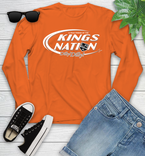 NHL A True Friend Of The Los Angeles Kings Dilly Dilly Hockey Sports Youth Long Sleeve 3