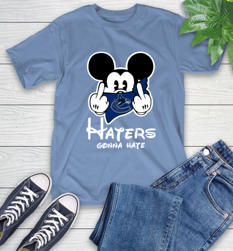 NHL Vancouver Canucks Haters Gonna Hate Mickey Mouse Disney Hockey T Shirt T-Shirt 12