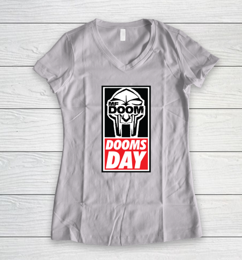 MF Doom Shirt  Doomsday Women's V-Neck T-Shirt