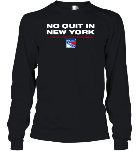 No Quit In New York Rangers Youth Long Sleeve