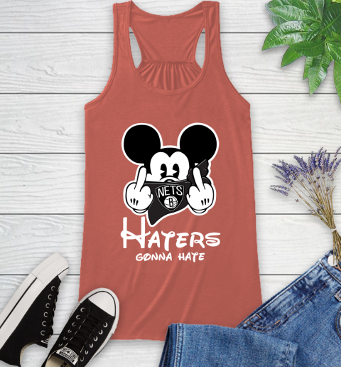 NBA Brooklyn Nets Haters Gonna Hate Mickey Mouse Disney Basketball T Shirt Racerback Tank 3