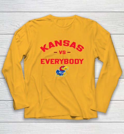 Kansas Jayhawks Vs Everybody Long Sleeve T-Shirt 2