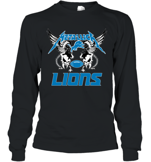 black detroit lions shirt