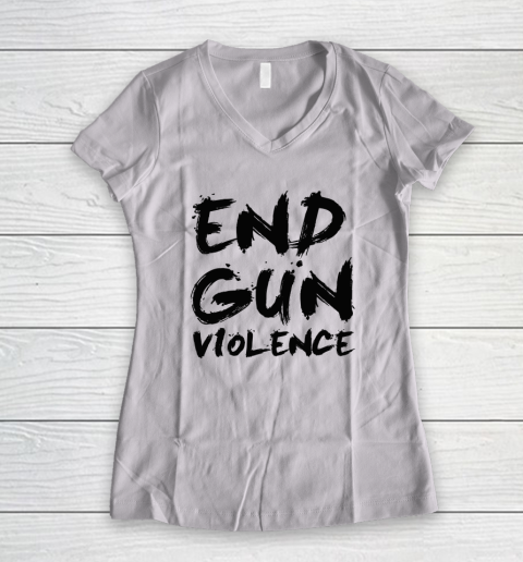 End Gun Violence Women's V-Neck T-Shirt