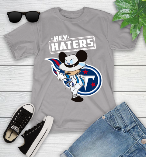 NFL Hey Haters Mickey Football Sports Tennessee Titans Youth T-Shirt 4
