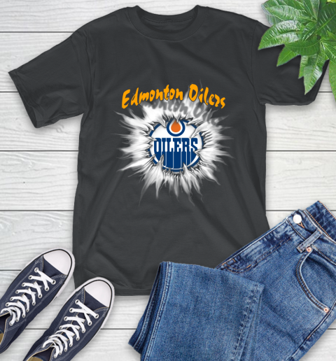 Edmonton Oilers NHL Hockey Adoring Fan Rip Sports T-Shirt