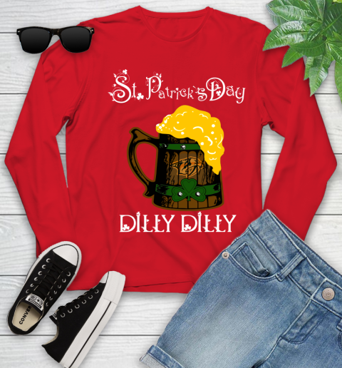 NHL Nashville Predators St Patrick's Day Dilly Dilly Beer Hockey Sports Youth Long Sleeve 11