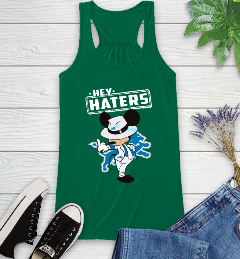 NFL Hey Haters Mickey Football Sports Detroit Lions Racerback Tank 6