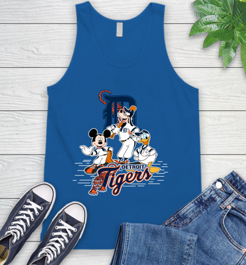 MLB Detroit Tigers Mickey Mouse Donald Duck Goofy Baseball T Shirt Tank Top 4