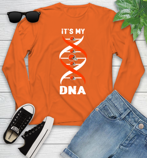 Cleveland Browns NFL Football It's My DNA Sports Youth Long Sleeve 3