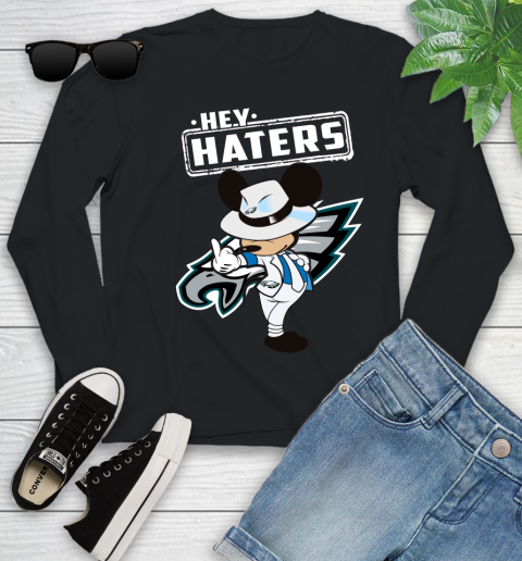 NFL Hey Haters Mickey Football Sports Philadelphia Eagles Youth Long Sleeve