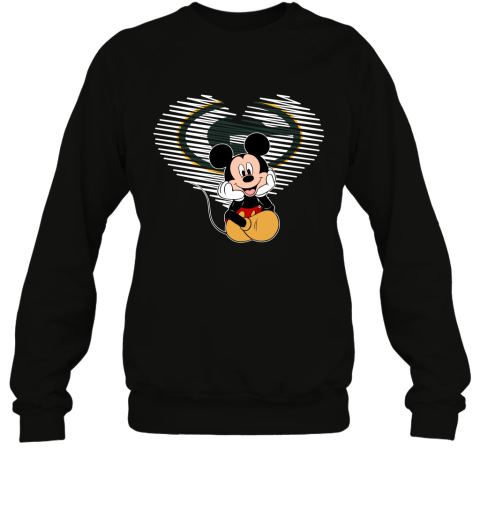 green mickey mouse sweatshirt