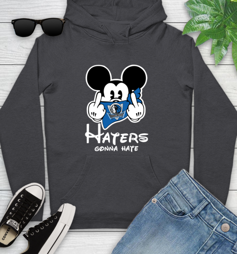 NBA Dallas Mavericks Haters Gonna Hate Mickey Mouse Disney Basketball T Shirt Youth Hoodie 8