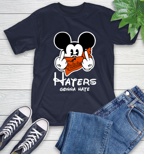 MLB Baltimore Orioles Haters Gonna Hate Mickey Mouse Disney Baseball T Shirt_000 T-Shirt 3
