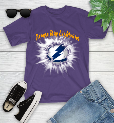 Tampa Bay Lightning NHL Hockey Adoring Fan Rip Sports Youth T-Shirt 3