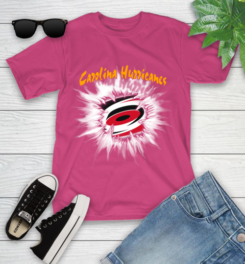 Carolina Hurricanes NHL Hockey Adoring Fan Rip Sports Youth T-Shirt 11