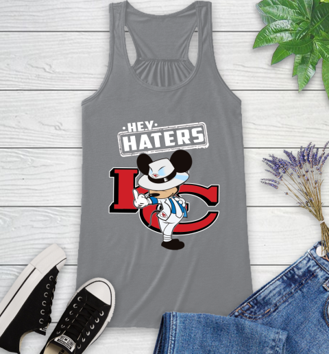 NFL Hey Haters Mickey Football Sports Kansas City Chiefs Racerback Tank 4