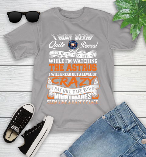 Houston Astros MLB Baseball Don't Mess With Me While I'm Watching My Team Youth T-Shirt 4