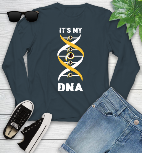 Washington Redskins NFL Football It's My DNA Sports Youth Long Sleeve 9