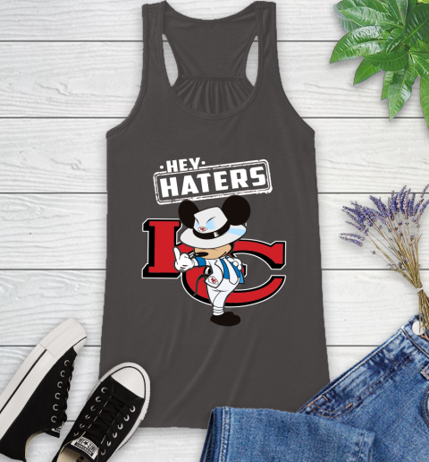 NFL Hey Haters Mickey Football Sports Kansas City Chiefs Racerback Tank 11