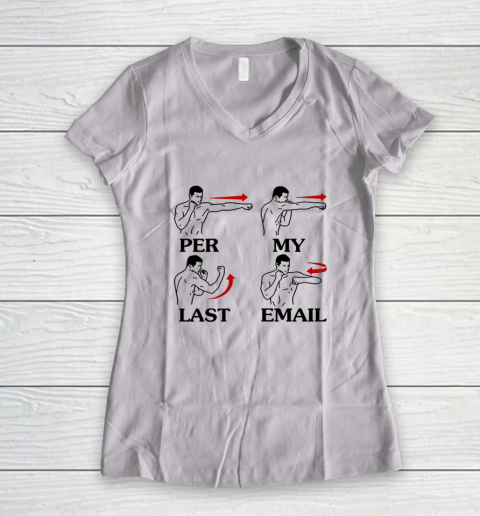 Per My Last Email Funny Men Costumed Women's V-Neck T-Shirt
