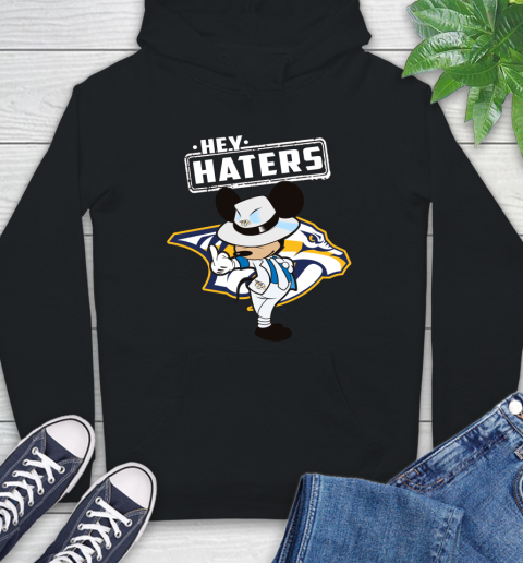 NHL Hey Haters Mickey Hockey Sports Nashville Predators Hoodie