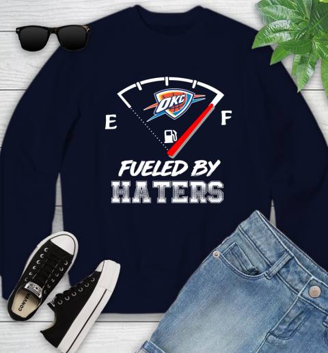 Oklahoma City Thunder NBA Basketball Fueled By Haters Sports Youth Sweatshirt 2