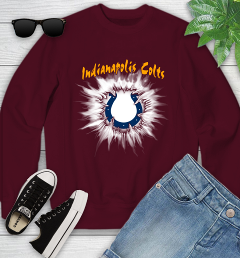 Indianapolis Colts NFL Football Adoring Fan Rip Sports Youth Sweatshirt 4