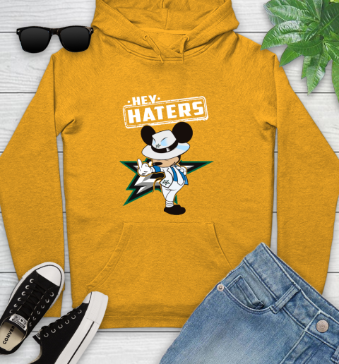 NHL Hey Haters Mickey Hockey Sports Dallas Stars Youth Hoodie 2
