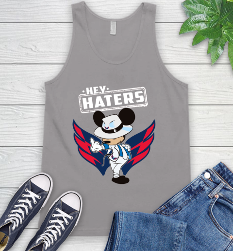 NHL Hey Haters Mickey Hockey Sports Washington Capitals Tank Top 3