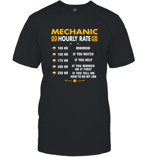 Funny Mechanic Hourly Rate Job If You Tell Me How To Do My Job AMZ T-Shirt