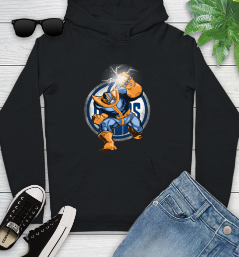 Edmonton Oilers NHL Hockey Thanos Avengers Infinity War Marvel Youth Hoodie