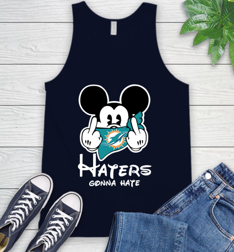 NFL Miami Dolphins Haters Gonna Hate Mickey Mouse Disney Football T Shirt Tank Top 2