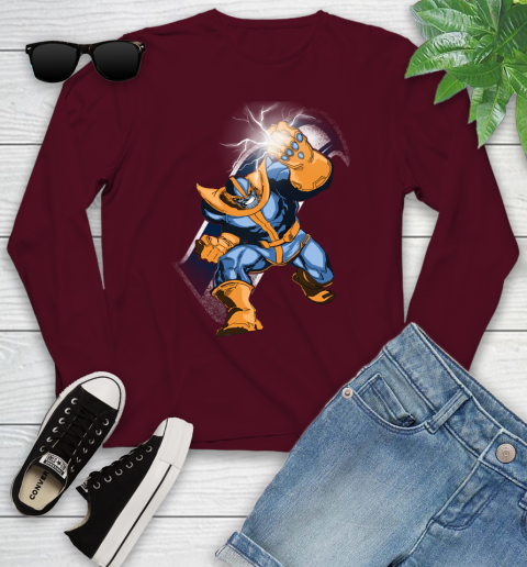 Seattle Seahawks NFL Football Thanos Avengers Infinity War Marvel Youth Long Sleeve 6
