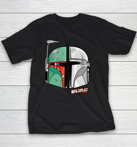 Star Wars Mando and Boba Fett May the 4th Be With You Youth T-Shirt