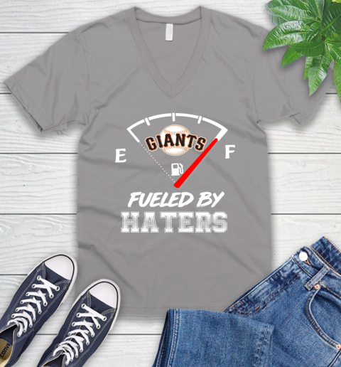 San Francisco Giants MLB Baseball Fueled By Haters Sports V-Neck T-Shirt 3