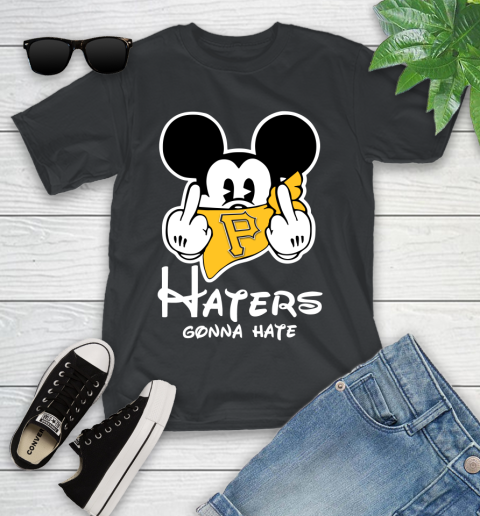 MLB Pittsburgh Pirates Haters Gonna Hate Mickey Mouse Disney Baseball T Shirt_000 Youth T-Shirt