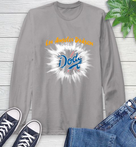 Los Angeles Dodgers MLB Baseball Adoring Fan Rip Sports Long Sleeve T-Shirt 6