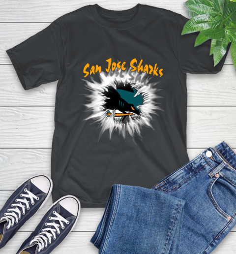 San Jose Sharks NHL Hockey Adoring Fan Rip Sports T-Shirt