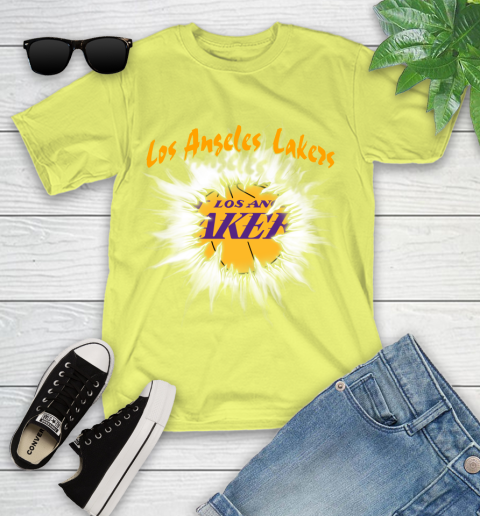 Los Angeles Lakers NBA Basketball Rip Sports Youth T-Shirt 10