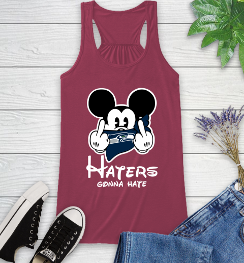 NFL Seattle Seahawks Haters Gonna Hate Mickey Mouse Disney Football T Shirt Racerback Tank 7