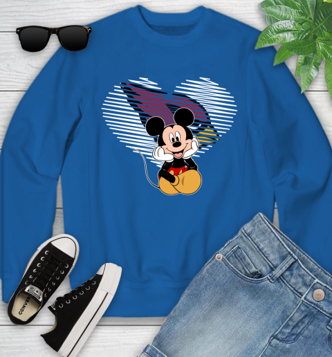 NFL Arizona Cardinals The Heart Mickey Mouse Disney Football T Shirt_000 Youth Sweatshirt 7