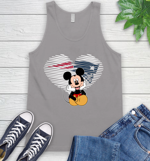 NFL New England Patriots The Heart Mickey Mouse Disney Football T Shirt_000 Tank Top 3
