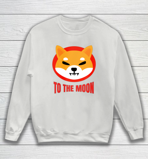Shiba Inu Logo Shib to the Moon Design Sweatshirt 10