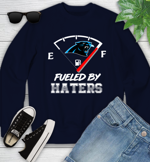Carolina Panthers NFL Football Fueled By Haters Sports Youth Sweatshirt 2