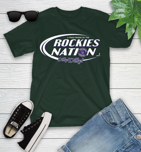 MLB A True Friend Of The Colorado Rockies Dilly Dilly Baseball Sports Youth T-Shirt 5