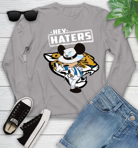 NFL Hey Haters Mickey Football Sports Jacksonville Jaguars Youth Long Sleeve 5