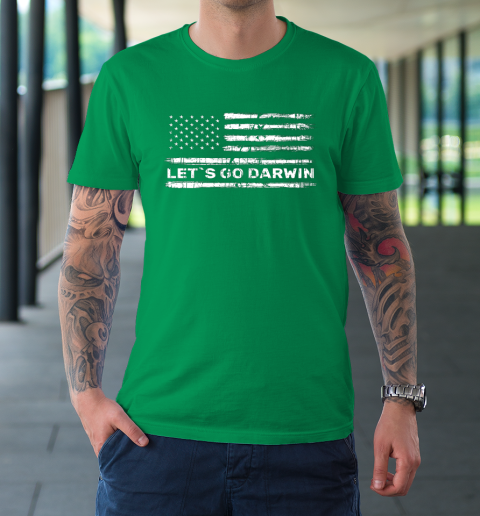 Lets Go Darwin Funny Sarcastic Us Flag T-Shirt 5