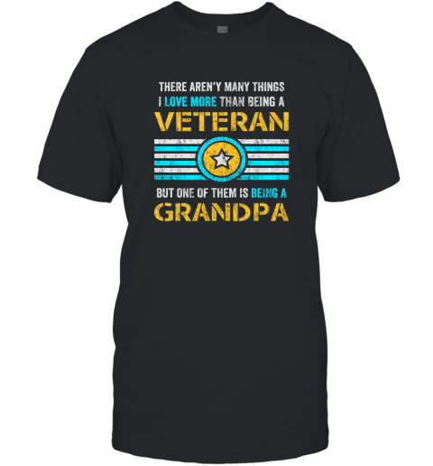 Veteran Grandpa Gift Combat Veteran I Love Being Navy Grandpa T-Shirt