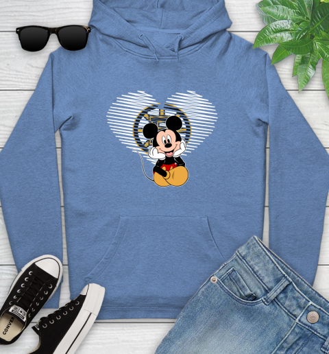 NHL Boston Bruins The Heart Mickey Mouse Disney Hockey Youth Hoodie 13